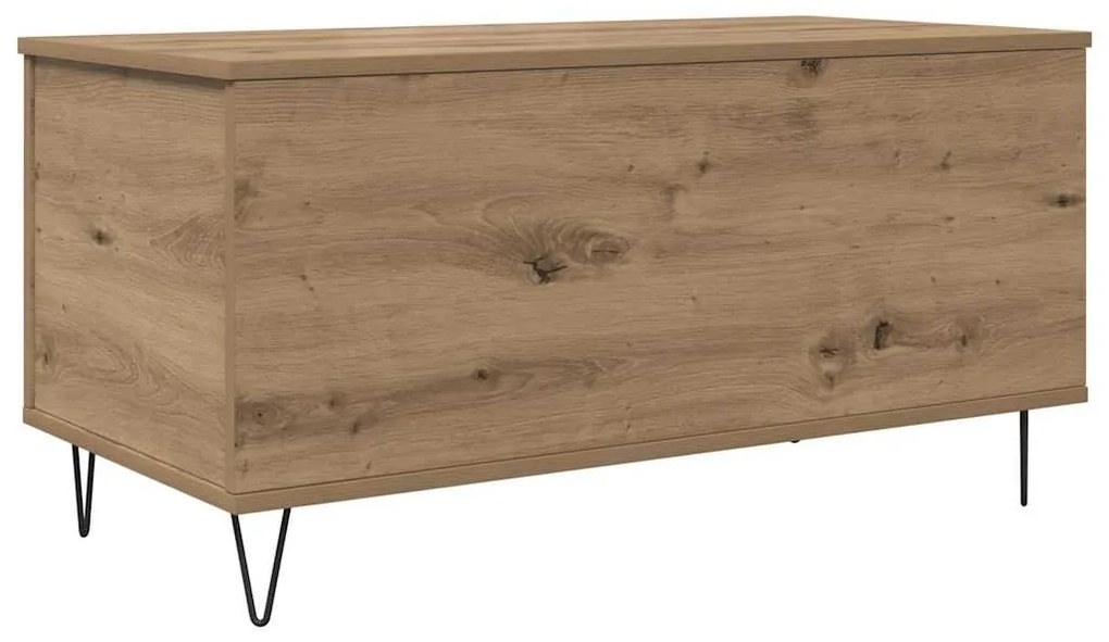 Dohányzóasztal kézműves tölgy 90 x 44.5 x 45 cm Faanyag