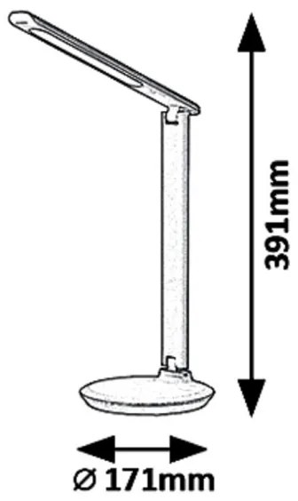 Rabalux 6979 - LED Szabályozható asztali lámpa OSIAS LED/9W/230V