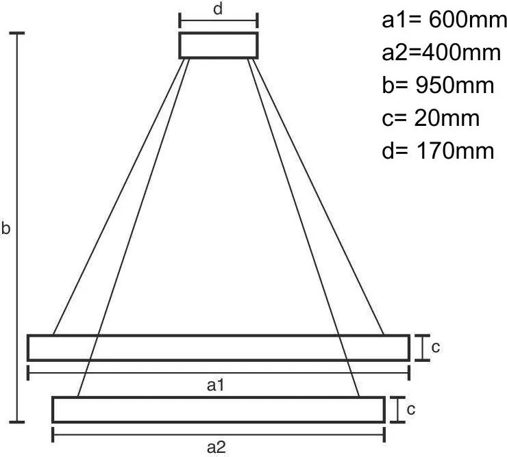 NEDES J4307-W Modern Led Függesztett Lámpa IP20