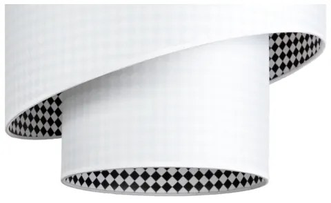 Csillár zsinóron LORI 1×E27/60W/230V Fehér