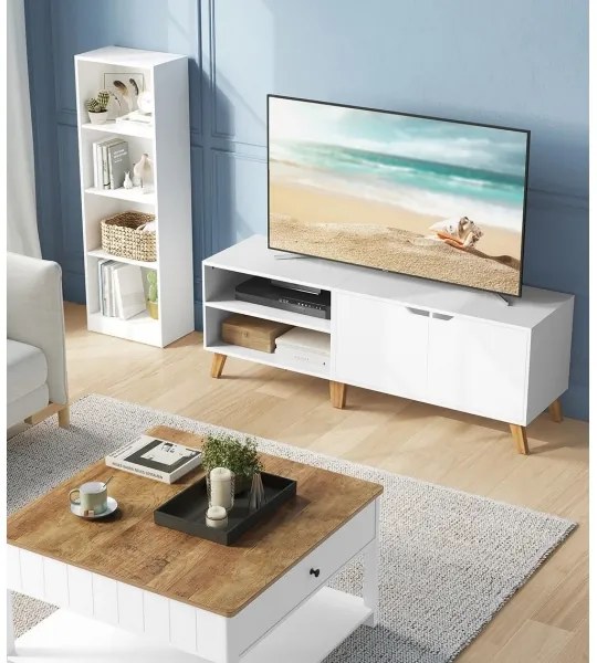 BASTOR fehér tévészekrény