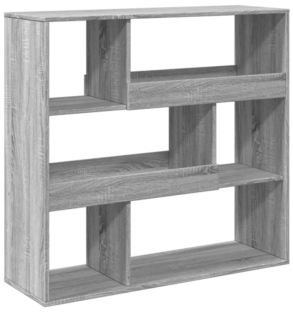 szürke sonoma színű szerelt fa térelválasztó 100 x 33 x 94,5 cm