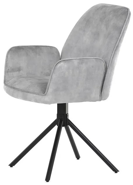 Ezüst Bársony Étkezőszék. HC-511 SIL4