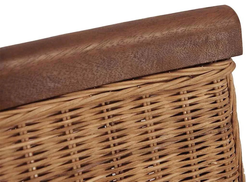 2 db barna természetes rattan étkezőszék
