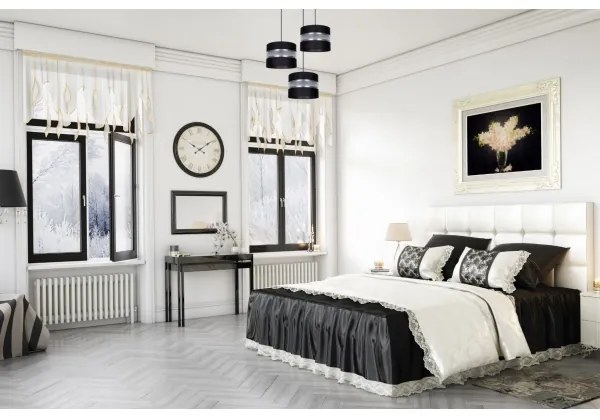 Csillár zsinóron CORAL 3xE27/60W/230V fekete/króm átm. 45 cm