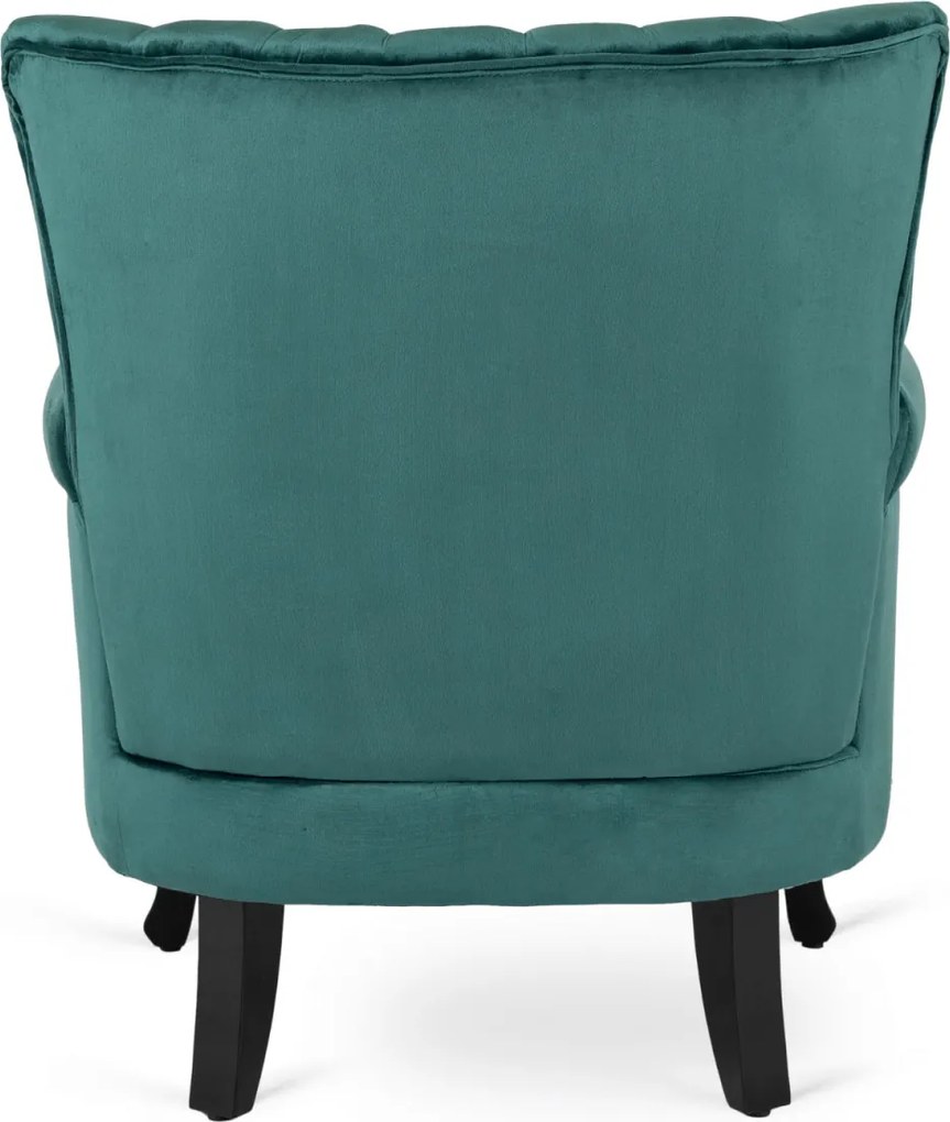 Fotel zöld bársony kárpittal – MALLO