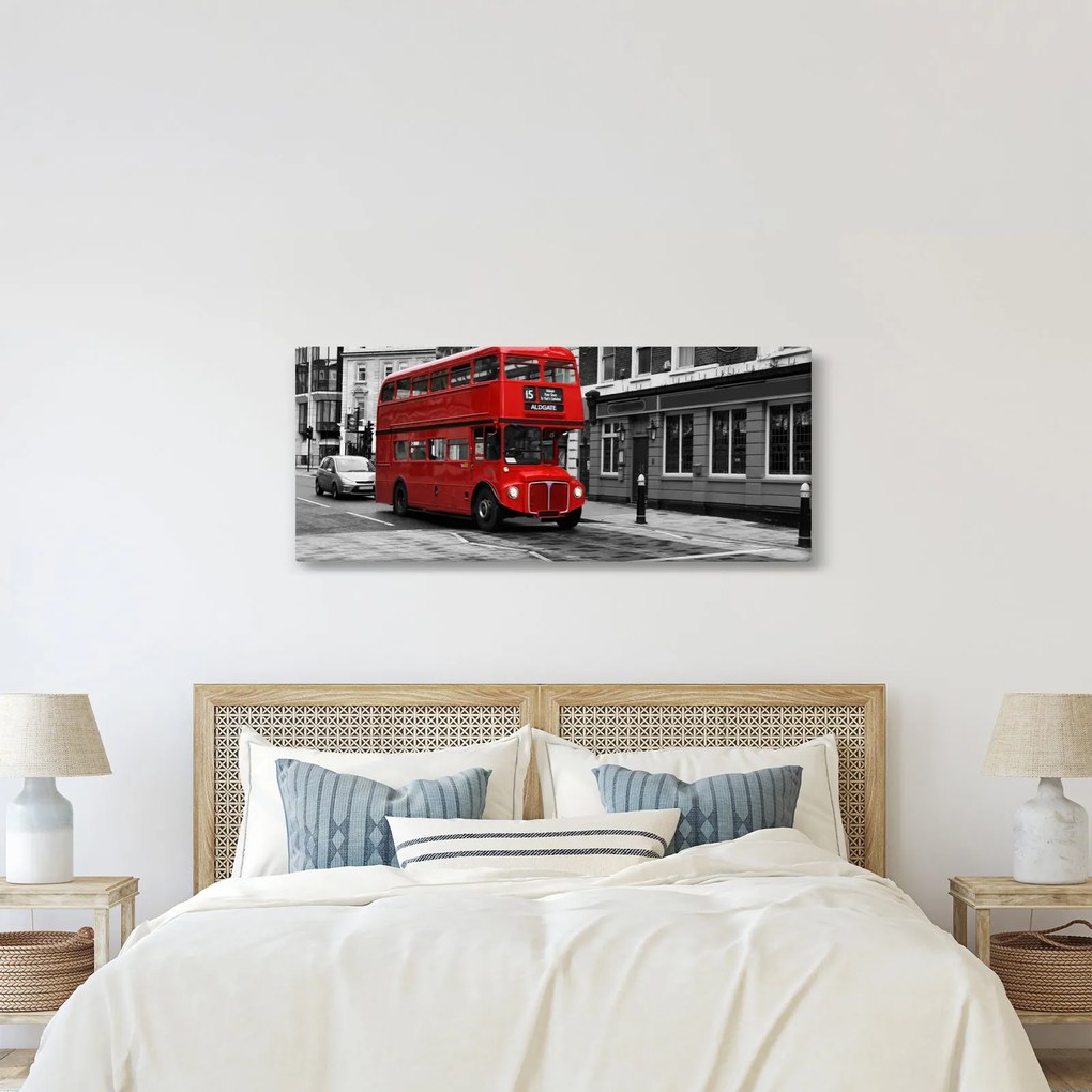 Kép - London busszal (120x50 cm)
