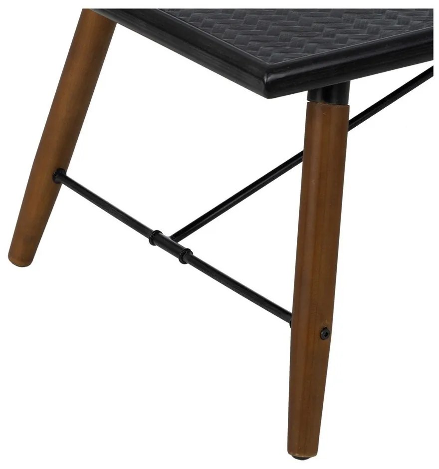 Fekete fém dohányzóasztal 60x109,5 cm Oslo – Ixia