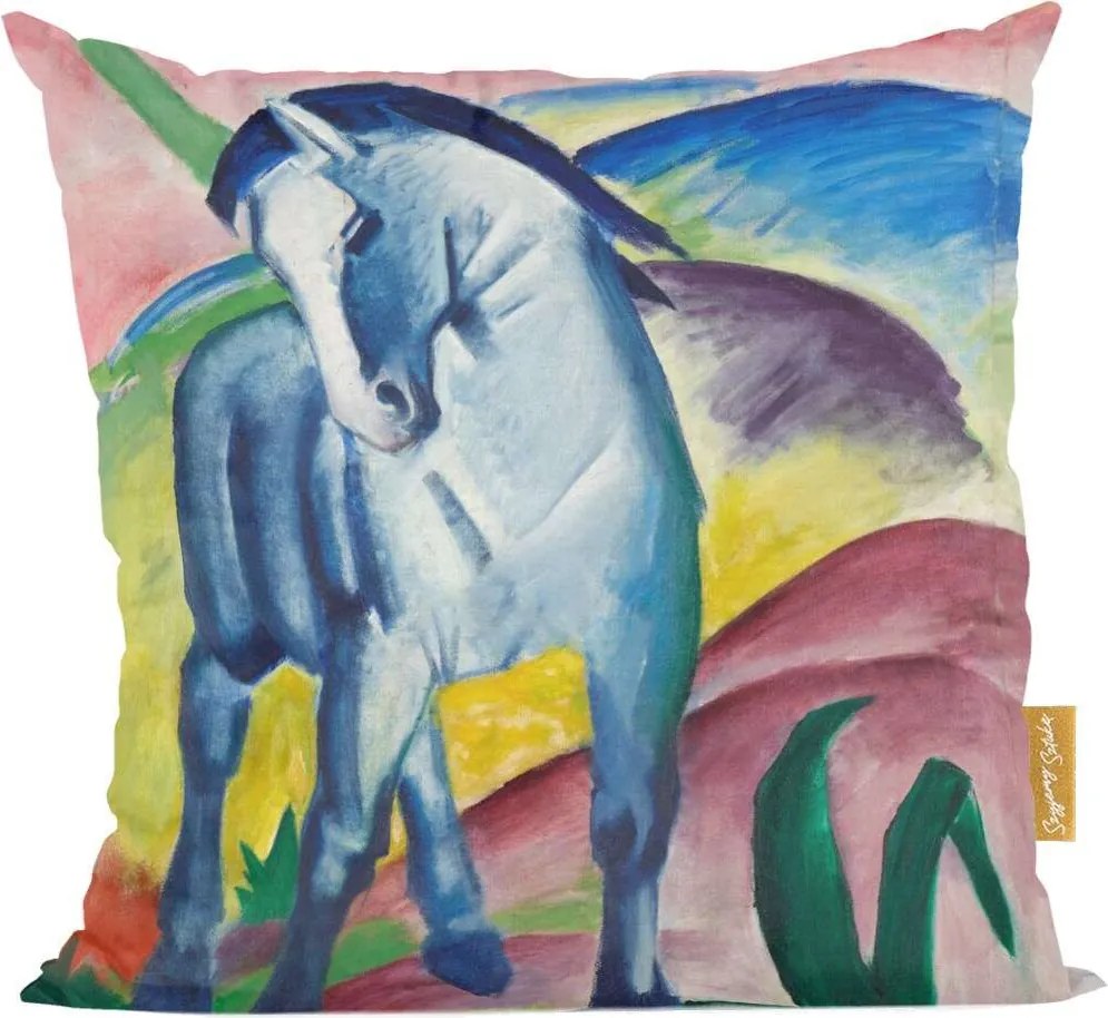 Párna Kék ló És Franz Marc Művészet