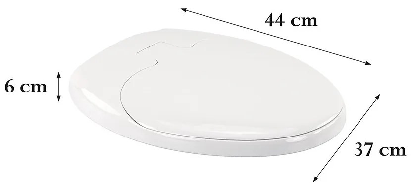 Rion Soft Close 2 az 1-ben WC ülőke szűkítővel műanyag fehér