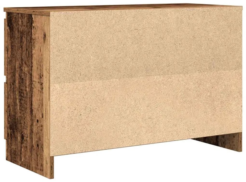antik hatású szerelt fa TV-szekrény 80x35x54 cm