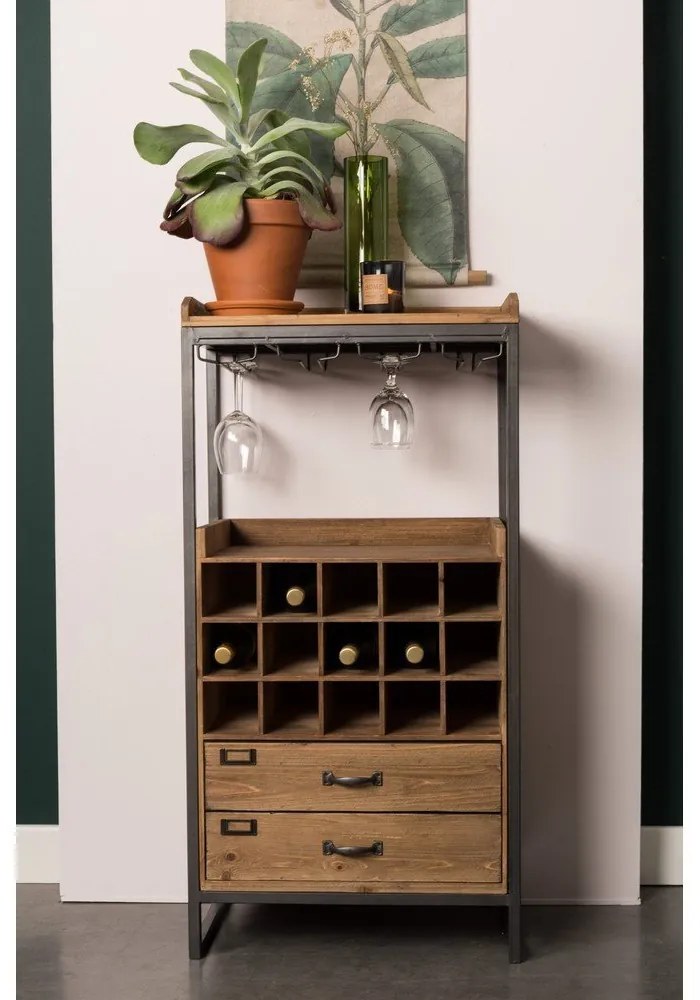 Edgar bortartó szekrény fenyőfából - White Label