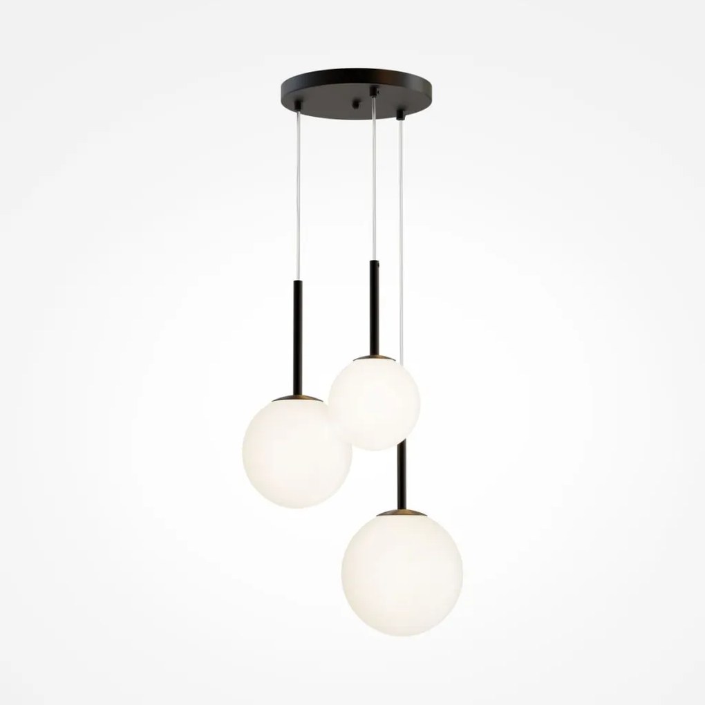 MAYTONI MOD321PL-03B BASIC FORM Többágú Függesztett Lámpa Fehér, Matt Fekete E14 IP20