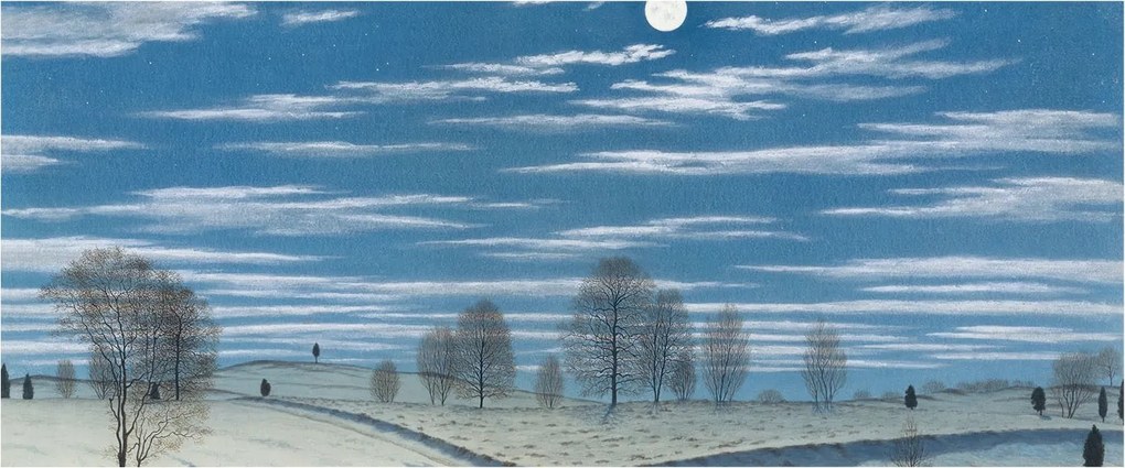 Flizelin tapéta Flizelin Fali Prémium Téli tájkép 250x104 Ragasztó