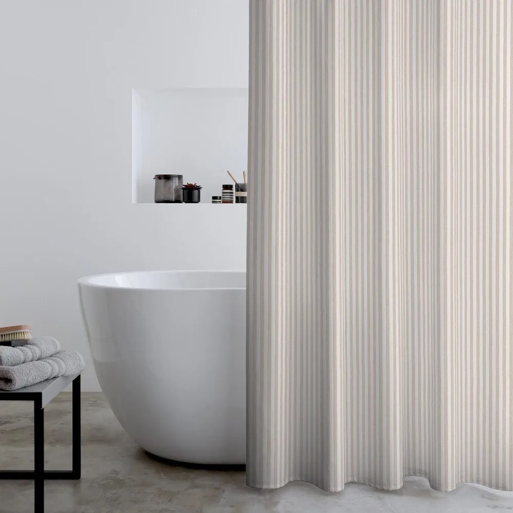 Zuhanyfüggöny 180x180 cm Timeless Stripe – Catherine Lansfield