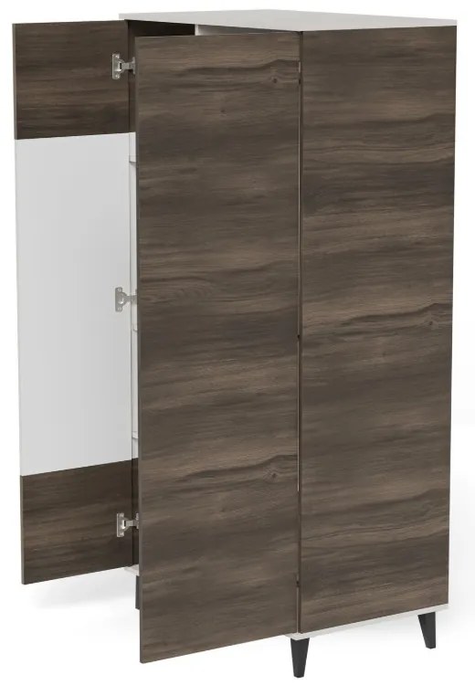 Random 2 S-1 szekrény kasmír/dió