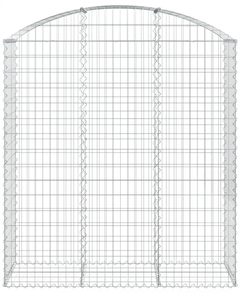 íves horganyzott vas gabion kosár 150x50x160/180 cm