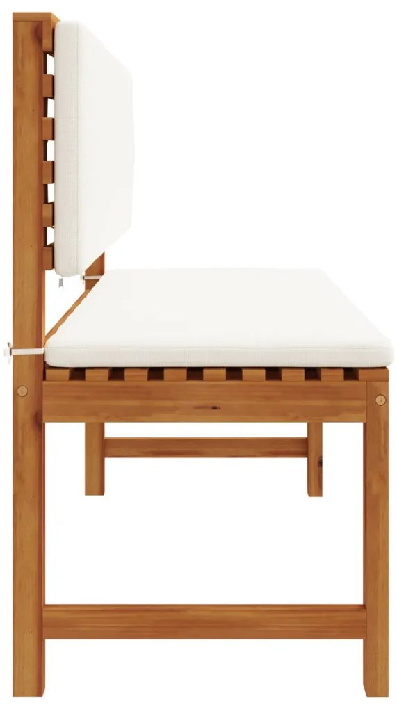 Kerti pad párnákkal 100x50x91 cm Tömör akácfából