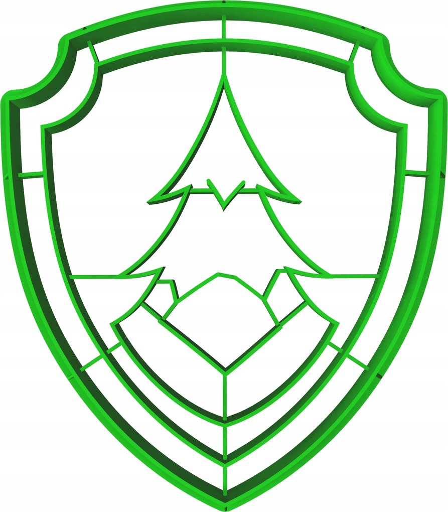 Sütemény lyukasztó forma Nagy mese Mancs Őrjárat Everest kitűző 10cm