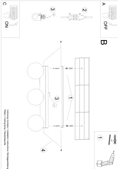 Sollux SL.1148 - Mennyezeti lámpa YOLI 3xG9/12W/230V fehér