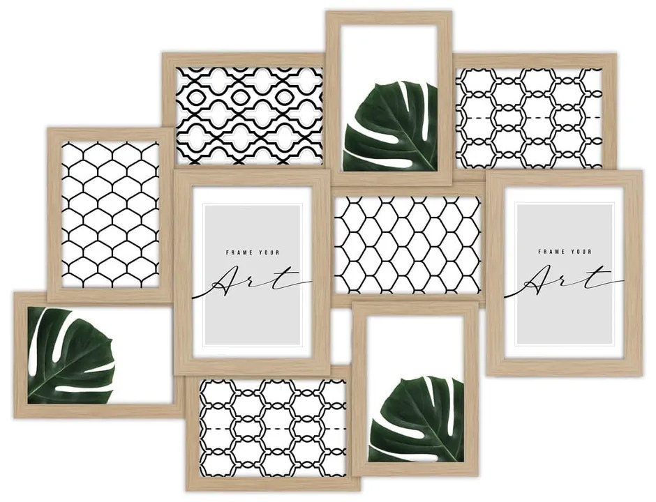 Natúr színű fali képkeret 58x46 cm Beech – knor