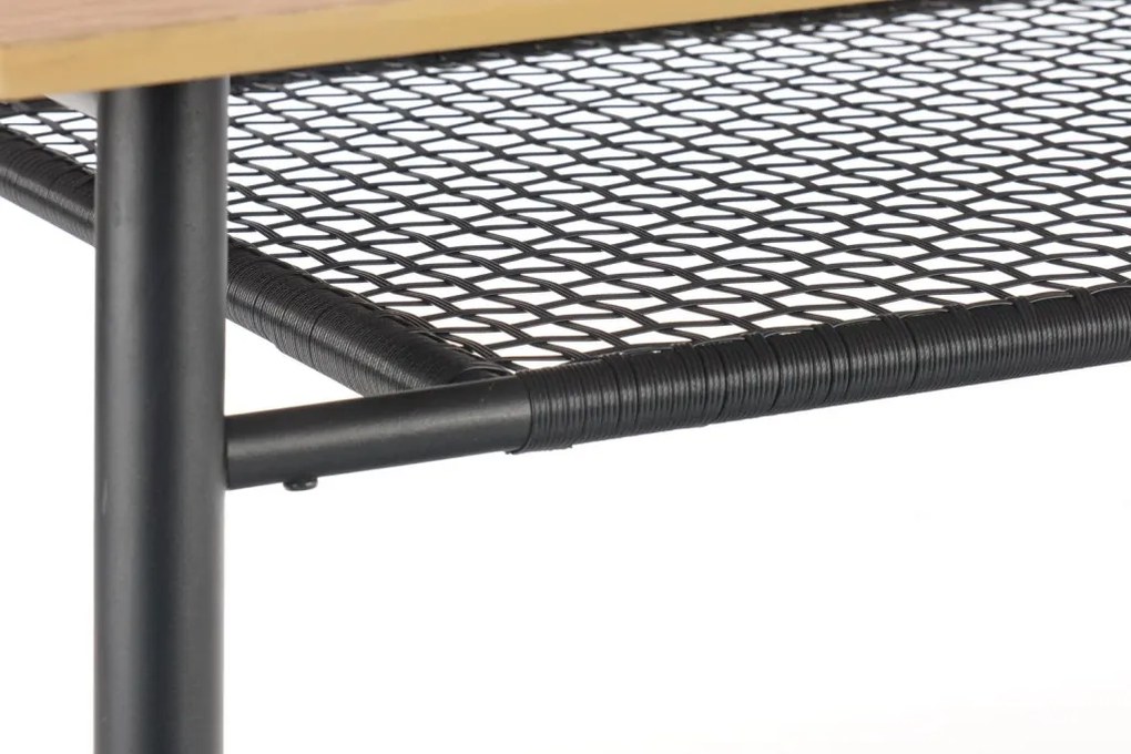 Jackson étkezőasztal – arany tölgy / fekete 160 cm
