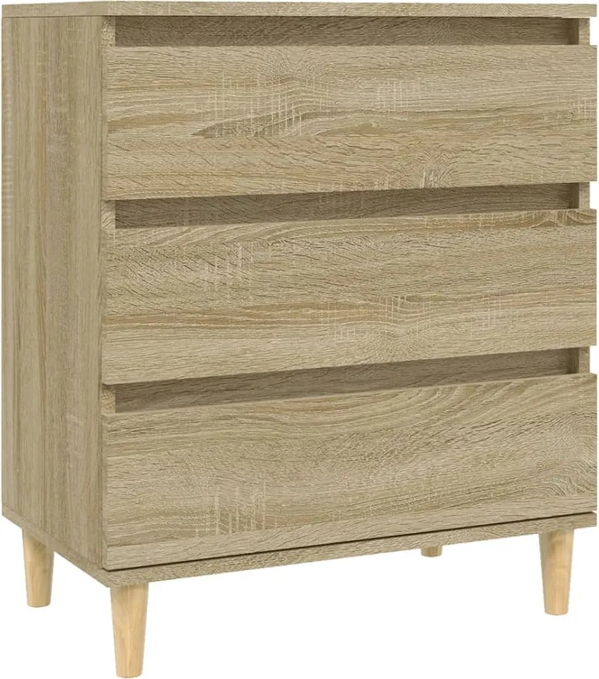 vidaXL sonoma tölgy színű szerelt fa tálalóasztal 60 x 35 x 70 cm