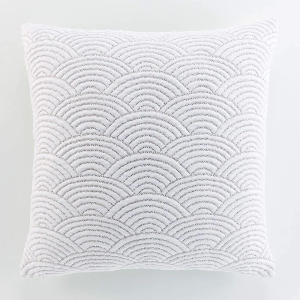 Fehér-bézs jersey ágytakaró és párnahuzat szett 240x260 cm Cassandra – douceur d'intérieur