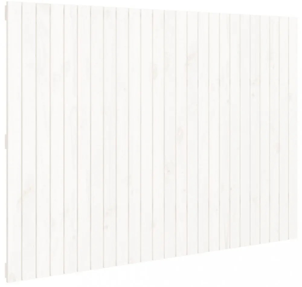 fehér tömör fenyőfa fali fejtámla 159,5x3x110 cm