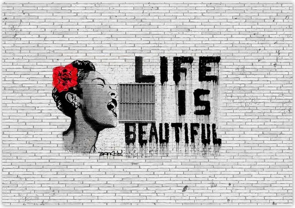 Poszterek 100x70 Banksy Life is beautiful
