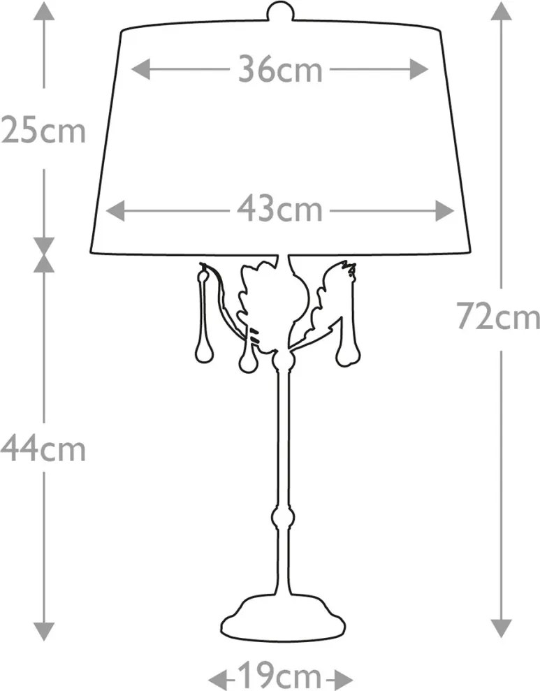 Elstead Lighting AMARILLI AML-TL-BRONZE Asztali lámpa 1x60W/E27