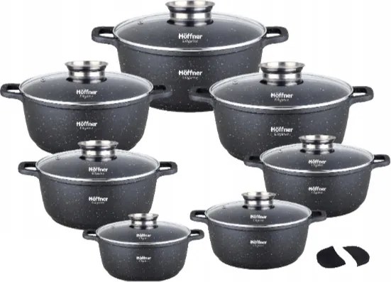 Márvány edénykészlet Edények Prémium szett 14 El Hoffner