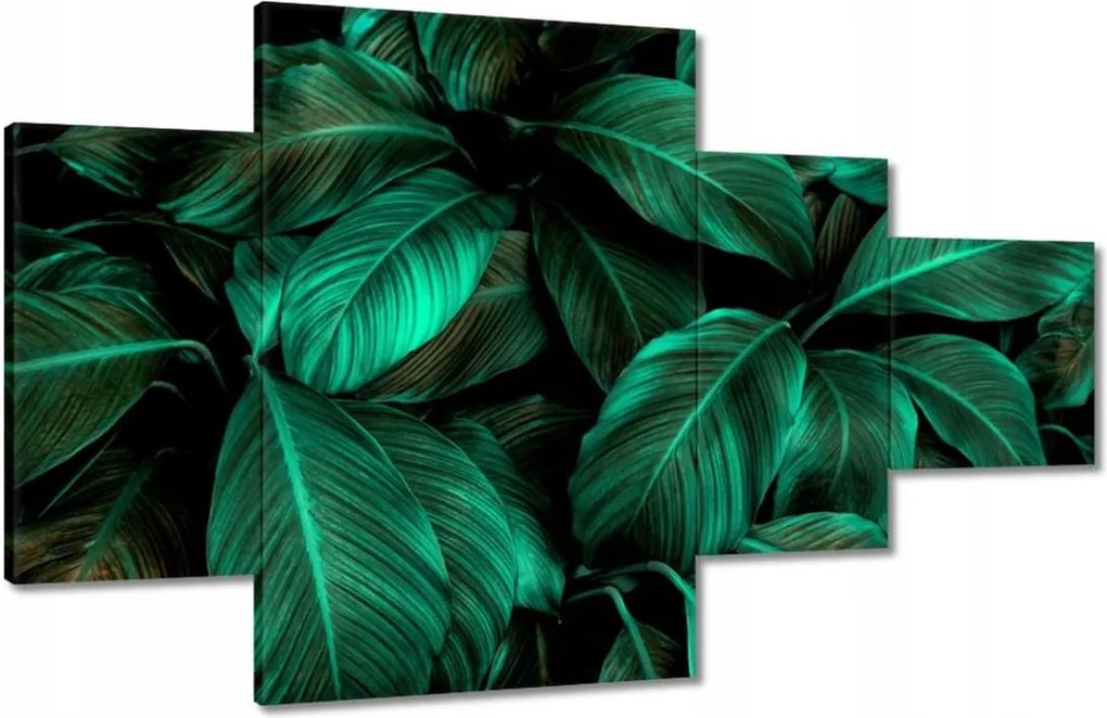 Vászonkép 130x80 Gyönyörű türkiz levelek