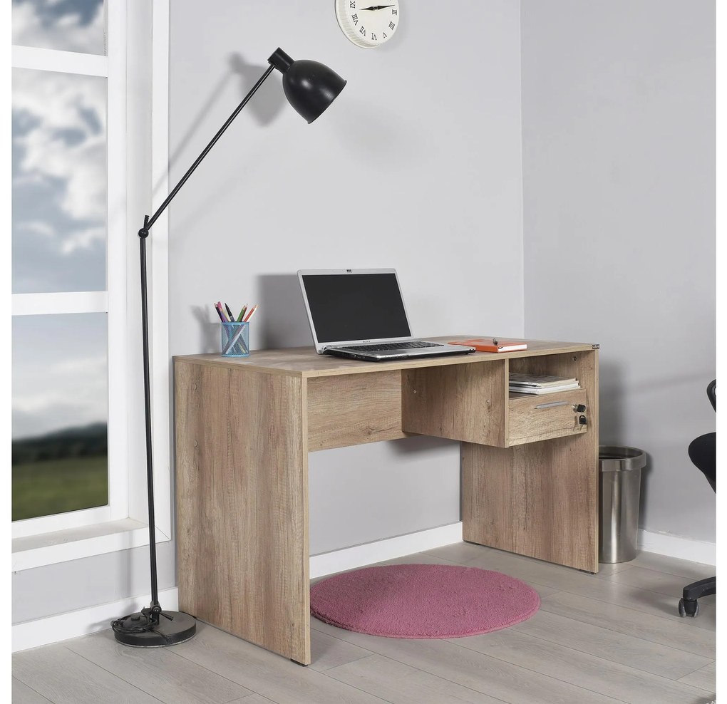 PC asztal Calliope 2 (világos dió) . Akció -20%. 1109389