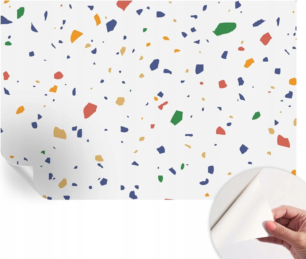 Fotótapéta Fali tapéta Hálószobába és Nappaliba Szivárvány darabok 104x70 cm