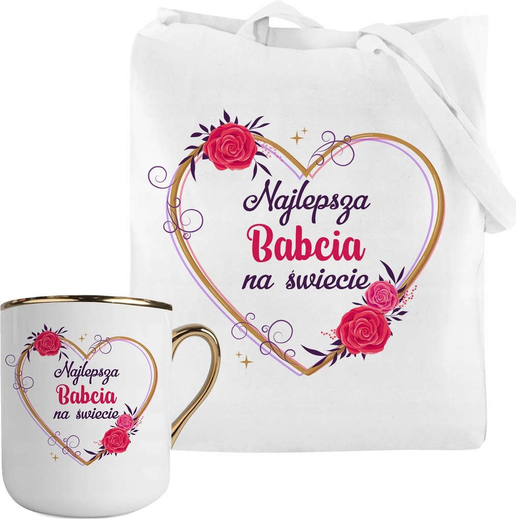 Bögre Szett Ajándéktáska Nagymama Napjára A Világ Legjobb Nagymamája