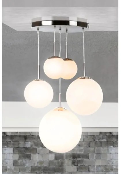 GLOBO 1581-5 - BALLA mennyezeti lámpa 5xE27/60W