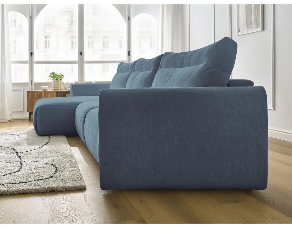 Kék sarokkanapé Aden – Bobochic Paris