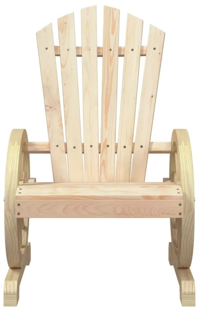 4 db tömör fenyőfa kerti Adirondack szék
