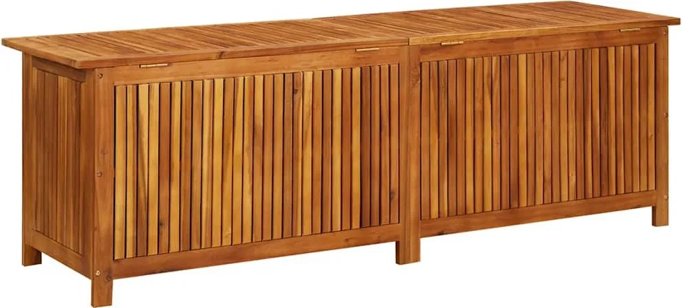 Tömör Akácfa Kerti Tárolóláda 175 X 50 X 58 Cm