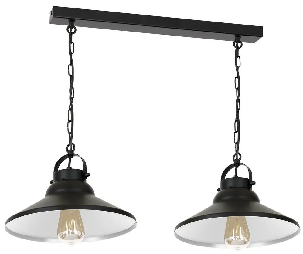 Luminex Csillár láncon IRON 2xE27/60W/230V LU6225