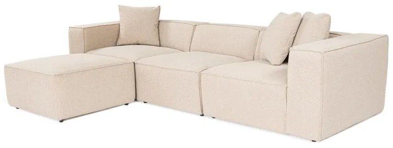 Sarokkanapé Lora (L1-O1-1R-POUFFE ) - Barackszín