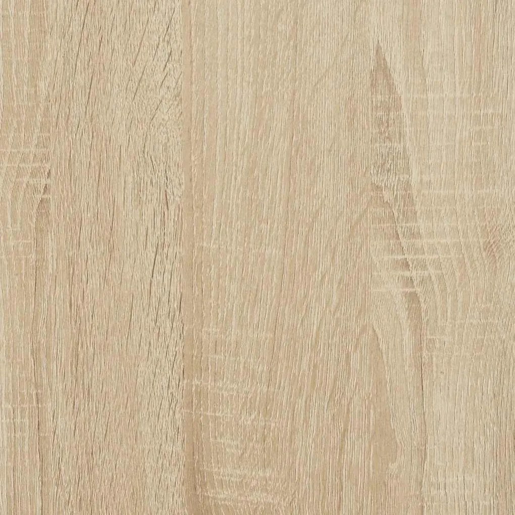 vidaXL sonoma tölgy szerelt fa íróasztal polcokkal 100x45x140 cm