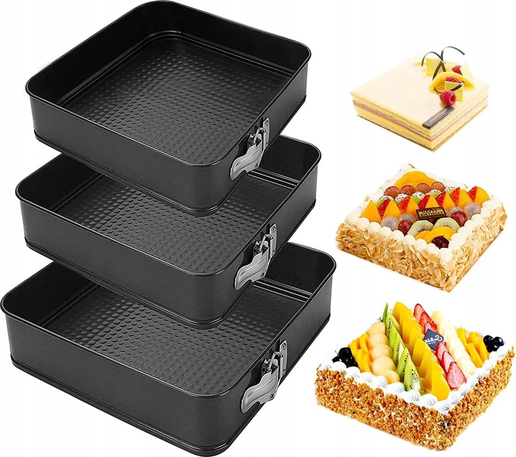 Sütőforma Tésztaforma 3db-os szett 22/24/26 cm