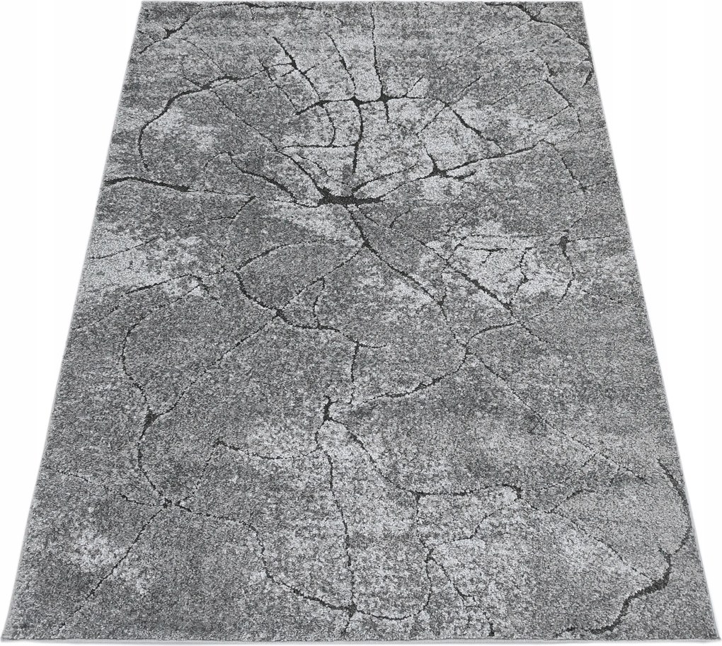 Szőnyeg 140x190 Szürke Modern Hálószoba Törzs Extra Vastag És Masszív Sűrű