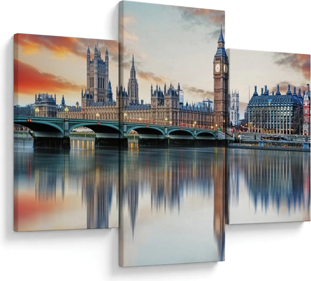 Kép - a Parlament londoni házai (90x60 cm)