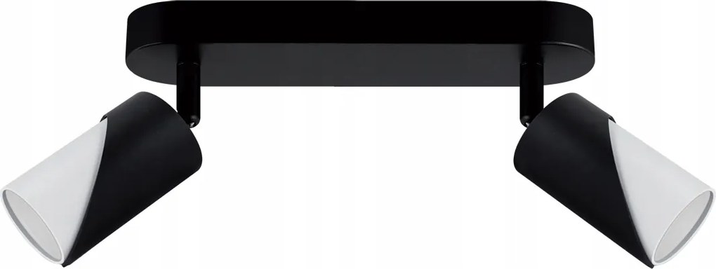 Zebra Spt GU10 2L fali-mennyezeti spot lámpatest, fekete/fehér