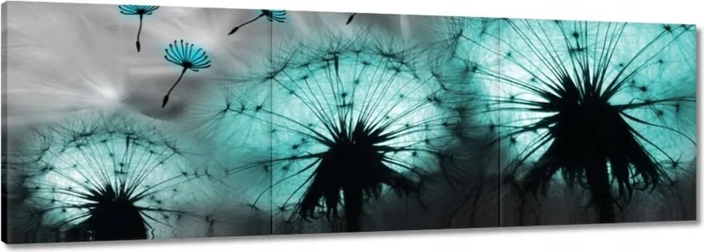 Vászonkép 150x50 Kék pitypangok