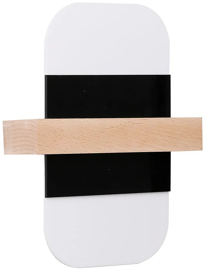 Fekete-fehér LED fali lámpa April – Candellux Lighting