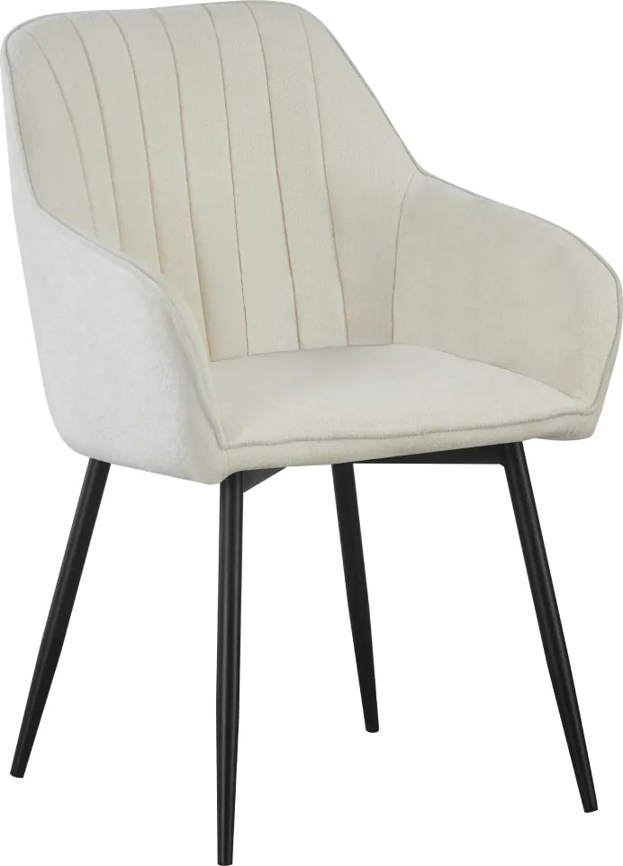 Design fotel, krémszínű/fekete, VAJRO